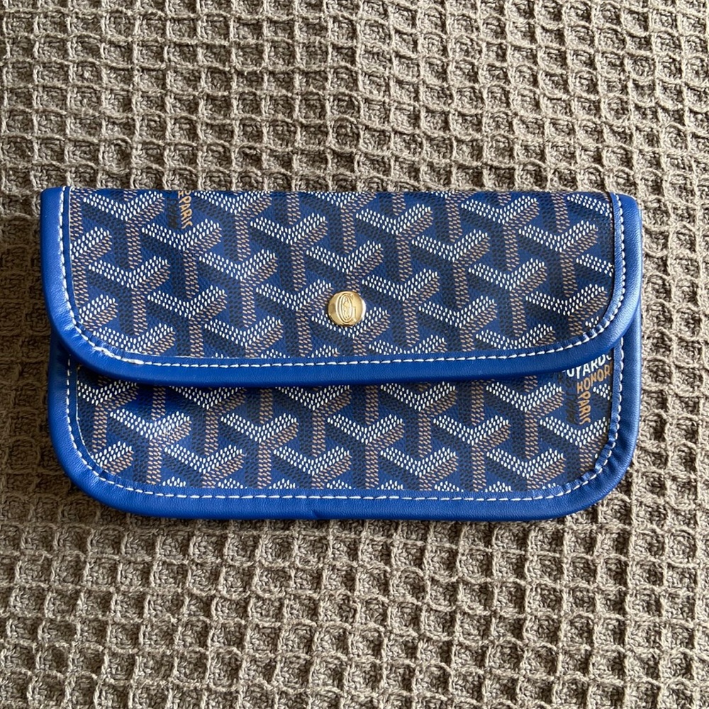 goyard blue wallet
